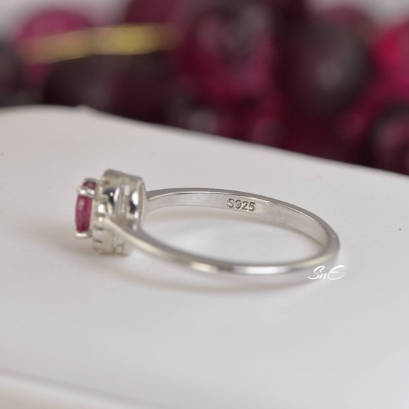 NEW 925 STERLING SILVER REAL GENUINE NATURAL RUBY SET 7 - Picture 10 of 10